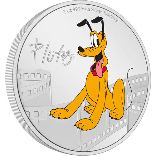 2023 1oz $2 DISNEY MICKEY & FRIENDS - PLUTO FINE SILVER COIN