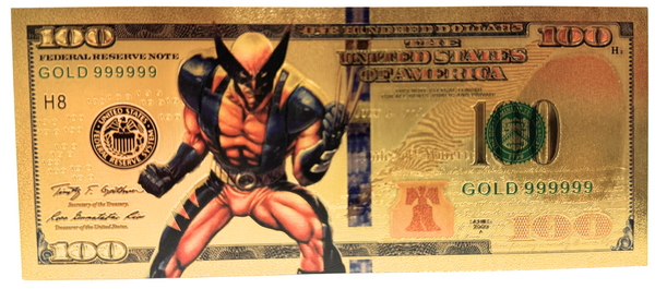 $100 MUTANTS: WOLVERINE NOVELTY GOLD FOIL NOTES