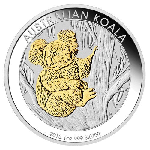 2013 - AUSTRALIAN KOALA GILDED COIN (PERTH MINT)