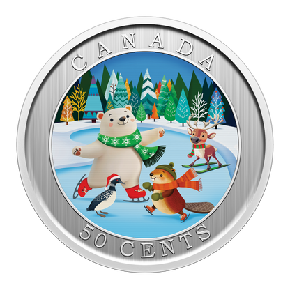 2026 50 CENTS WHIMSICAL WINTER LENTICULAR COIN