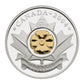 2004 SILVER & GOLD PLATED POPPY QUARTER WITH THE MINT'S ANNUAL REPORT