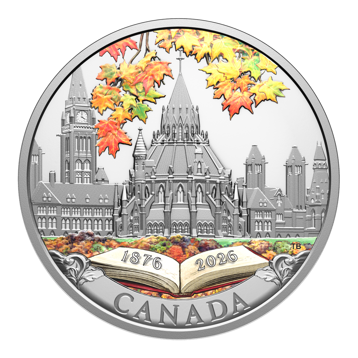 2026 $20 150TH ANNIVERSARY OF THE LIBRARY OF PARLIAMENT - 1 OZ FINE SILVER