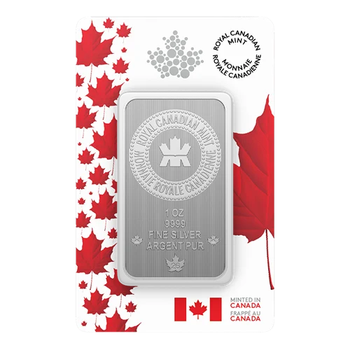 2026 1 OZ PURE SILVER BAR - PROUDLY CANADIAN PACKAGING