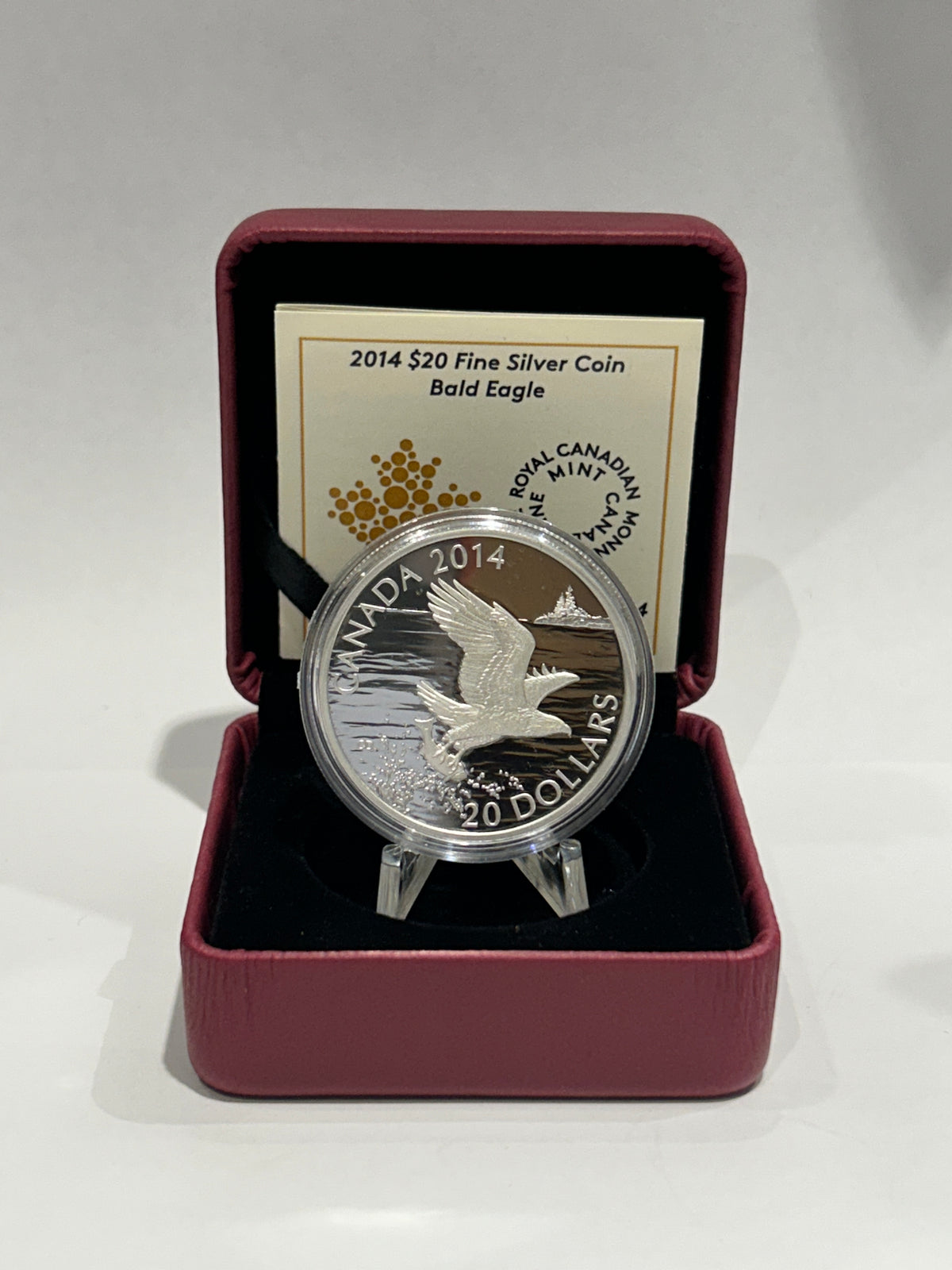 [AUCTION ONLY] 2014 1OZ $20 BALD EAGLE FINE SILVER COIN