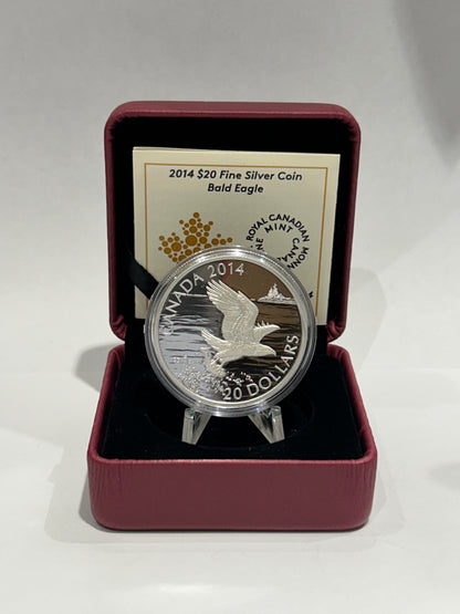[AUCTION ONLY] 2014 1OZ $20 BALD EAGLE FINE SILVER COIN