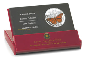 2005 50-CENT STERLING SILVER COIN - MONARCH BUTTERFLY