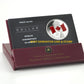 2005 LIMITED EDITON PROOF SILVER DOLLAR - FROSTED RED ENAMEL NATIONAL FLAG