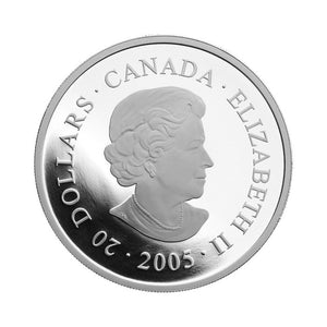 2005 1oz $20 CANADIAN NATIONAL PARKS - PACIFIC RIM FINE SILVER COIN