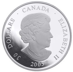 2005 1oz $30 STERLING SILVER COIN - TOTEM POLE