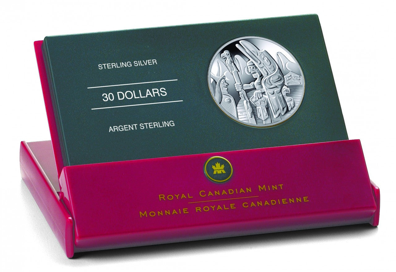 2005 1oz $30 STERLING SILVER COIN - TOTEM POLE