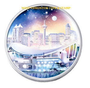 2006 1oz ARCHITECTURAL TREASURES $20 PURE SILVER PENGROWTH SADDLEDOME