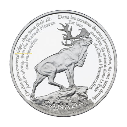 2006 1oz $30 STERLING SILVER COIN - BEAUMONT HAMEL NEWFOUNDLAND MEMORIAL