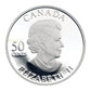 2006 50-CENT STERLING SILVER COIN - SILVERY BLUE  BUTTERFLY