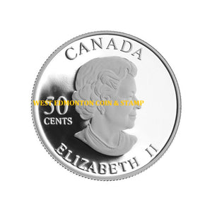 2006 50-CENT STERLING SILVER COIN - GOLDEN DAISY