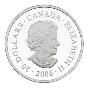 2006 1oz $20 - JASPER - CANADIAN NATIONAL PARKS - FINE SILVER COIN