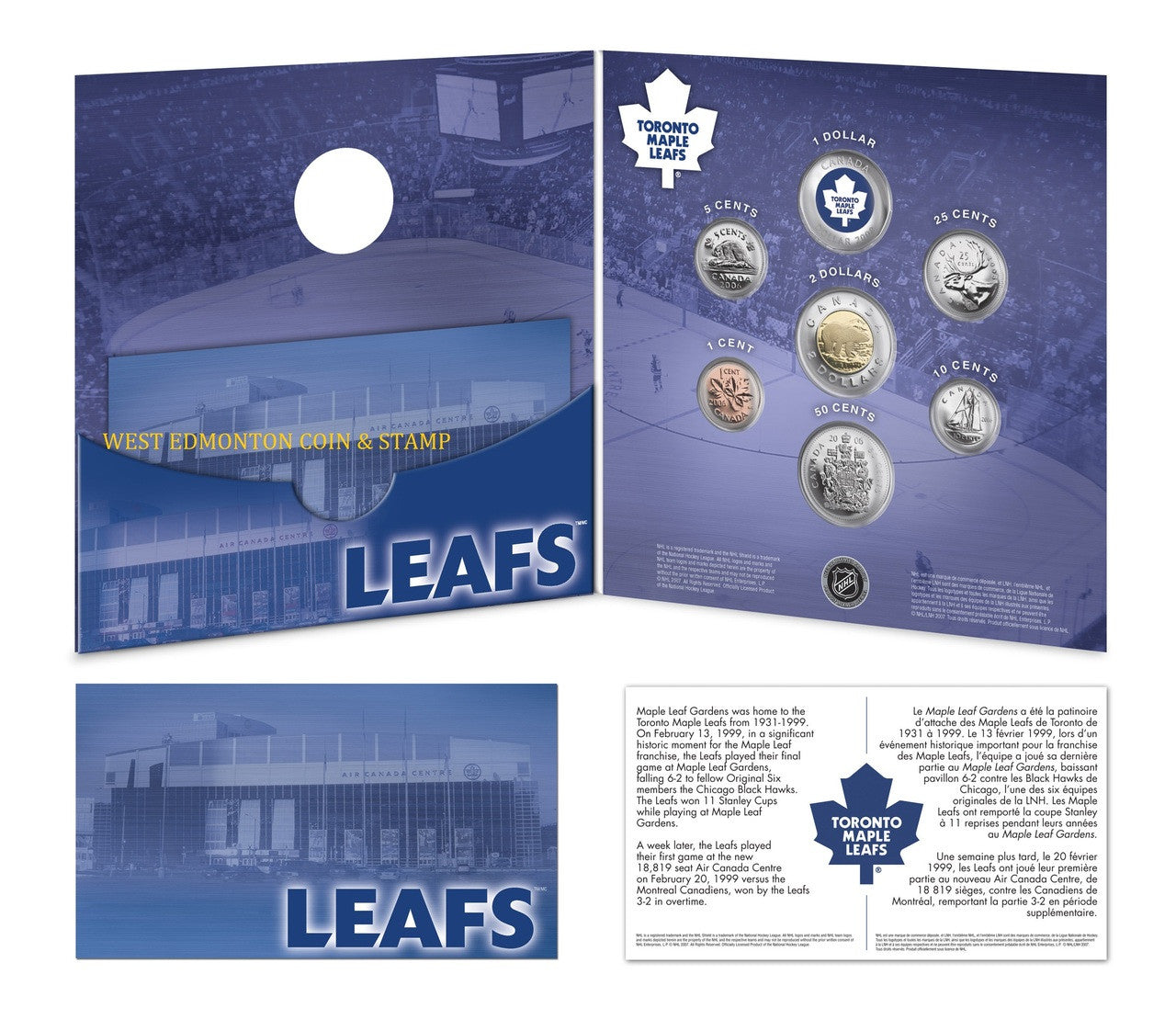2007 / 2008 NHL COIN SET- TORONTO MAPLE LEAFS