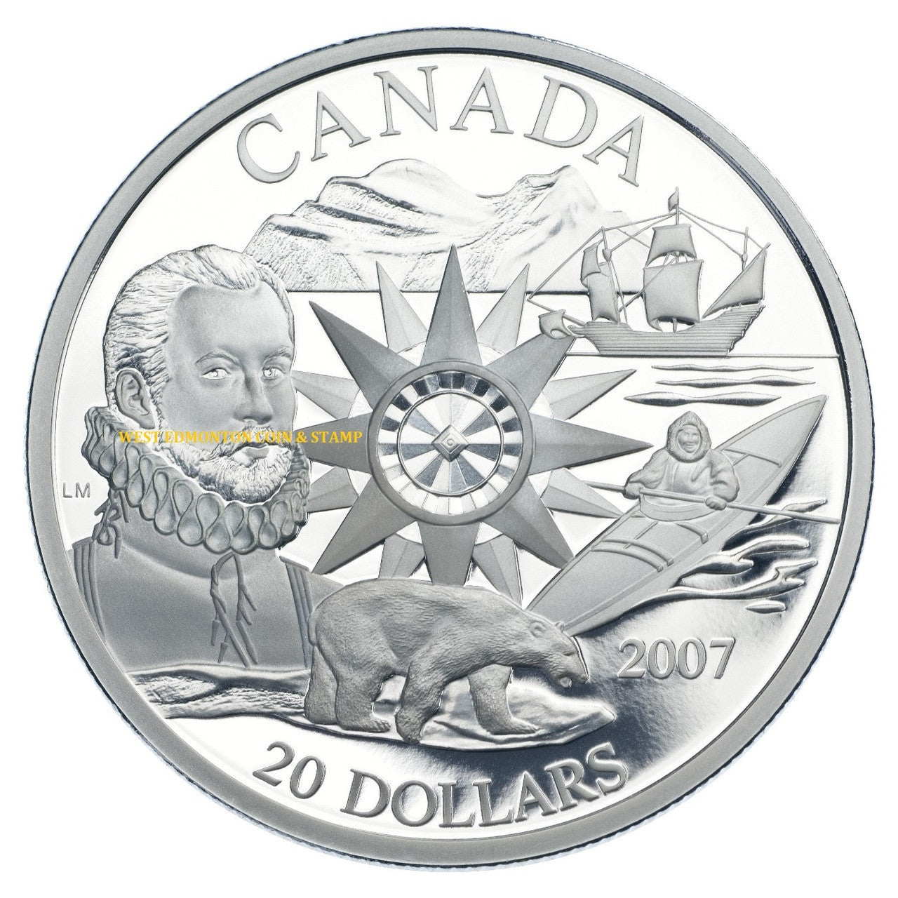 2007 $20 STERLING SILVER COIN - INTERNATIONAL POLAR YEAR