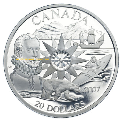 2007 $20 STERLING SILVER COIN - INTERNATIONAL POLAR YEAR