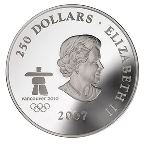 E-TRANSFER ONLY - 2007 FIRST OLYMPIC - EARLY CANADA - FINE SILVER KILO