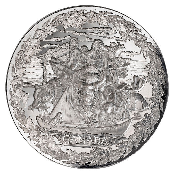 E-TRANSFER ONLY - 2007 FIRST OLYMPIC - EARLY CANADA - FINE SILVER KILO