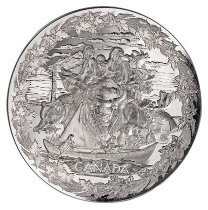 E-TRANSFER ONLY - 2007 FIRST OLYMPIC - EARLY CANADA - FINE SILVER KILO