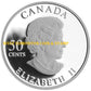 2007 50-CENT STERLING SILVER COIN GOLDEN FORGET-ME-NOT