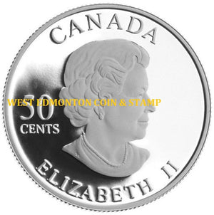 2007 50-CENT STERLING SILVER COIN GOLDEN FORGET-ME-NOT