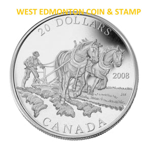 2008 1oz $20 AGRICULTURE TRADE FINE SILVER COIN