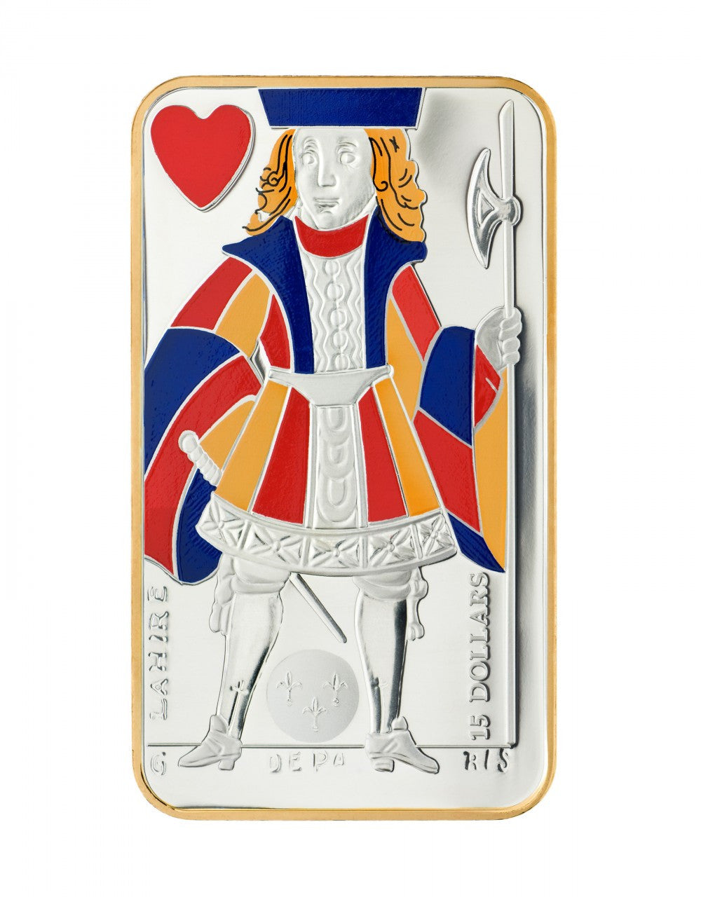 2008 1oz $15 JACK OF HEARTS PLAYING CARD STERLING SILVER (1ST COIN IN SERIES)