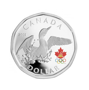 2008 SILVER OLYMPIC LUCKY LOONIE