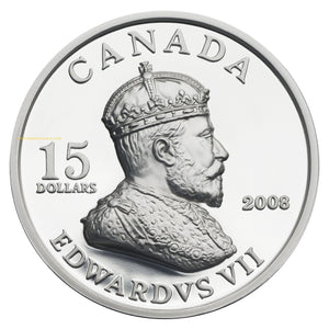 2008 $15 STERLING SILVER VIGNETTES OF ROYALTY SERIES - KING EDWARD VII