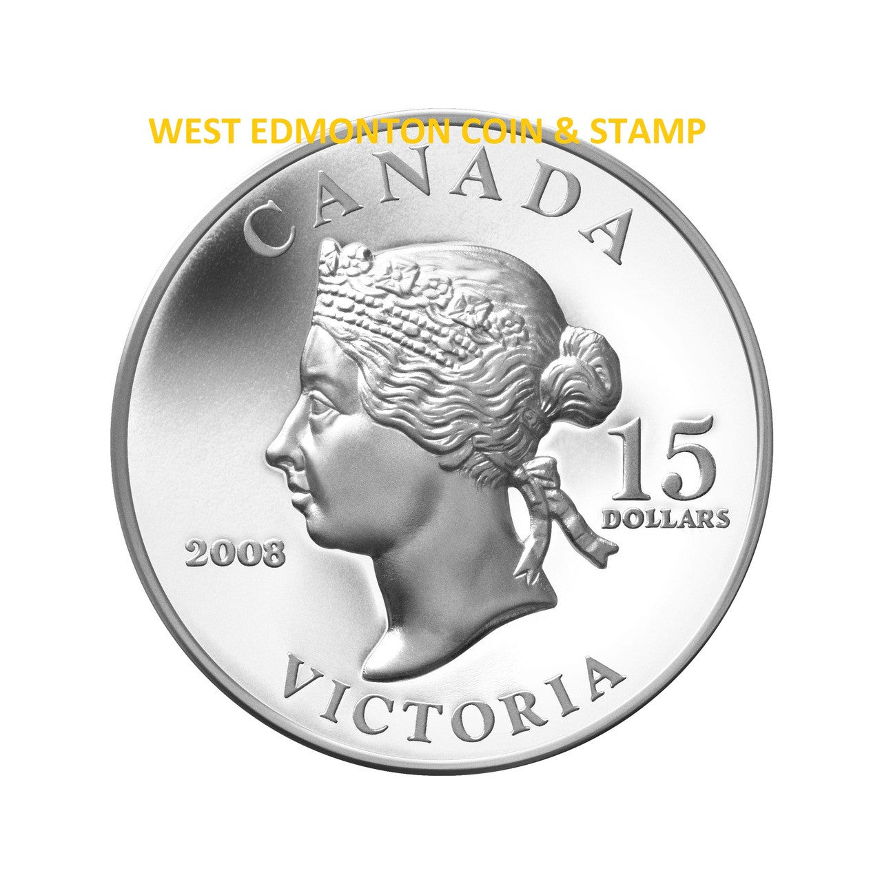 2008 $15 STERLING SILVER VIGNETTES OF ROYALTY HIGH RELIEF SERIES - QUEEN VICTORIA (1ST COIN IN SERIES)