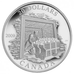 2009 1oz $20 PURE SILVER COAL MINING TRADE COIN