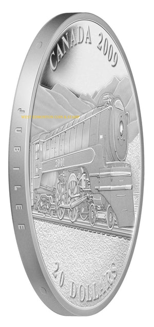2009 1oz $20 GREAT CANADIAN LOCOMOTIVES SERIES: JUBILEE - FINE SILVER COIN