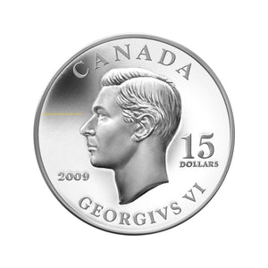 SALE - 2009 $15 STERLING SILVER VIGNETTES OF ROYALTY SERIES - KING GEORGE VI (NO SLEEVE)