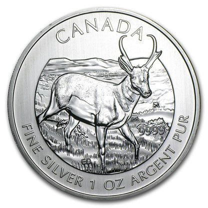 E-TRANSFER ONLY - 1oz. 2013 CANADIAN ANTELOPE SILVER COIN