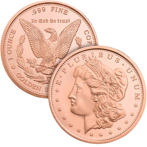 1oz GSM MORGAN COPPER ROUND