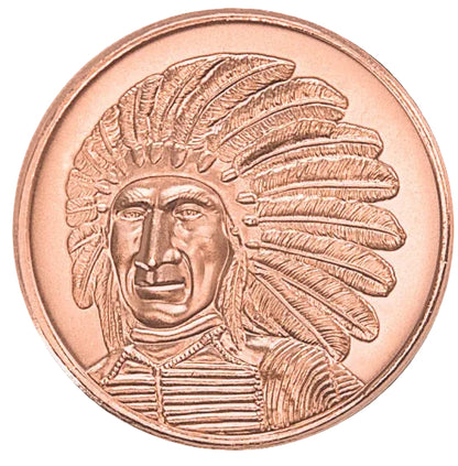 1oz RED CLOUD COPPER ROUND