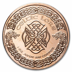 1oz CELTIC LORE SERIES: CERNUNNOS COPPER ROUND