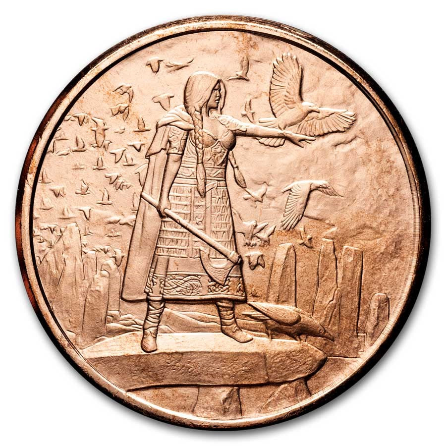 1oz CELTIC LORE SERIES: THE MORRIGAN COPPER ROUND
