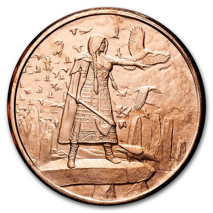 1oz CELTIC LORE SERIES: THE MORRIGAN COPPER ROUND