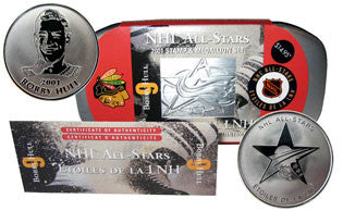 2001 - NHL ALL-STARS BOBBY HULL STAMP & MEDALLION SET