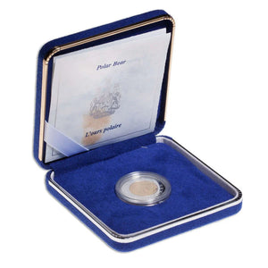 E-TRANSFER ONLY - 1996 $2 22KT POLAR BEAR GOLD CORE WITH PURE GOLD AND SILVER OUTER RING