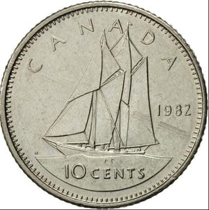 1982 10-CENT WRAP ROLL