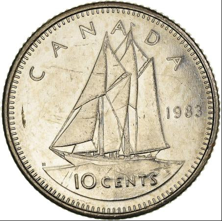 1983 10-CENT WRAP ROLL