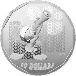 2015 1/2oz $10 LOONEY TUNES™ - "WHERE'S THE KABOOM?" FINE SILVER COIN