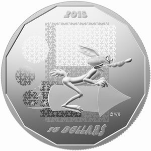 2015 1/2oz $10 LOONEY TUNES™ - "WILE E. COYOTE .. SUPER GENIUS" FINE SILVER COIN