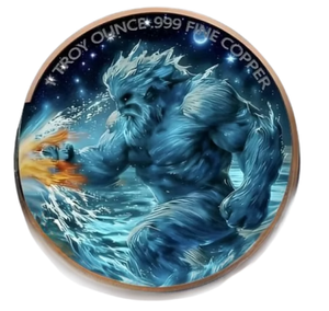 [LIMITED EDITION DUOSTACK] 2oz FIRE & ICE BEASTS COPPER ROUNDS