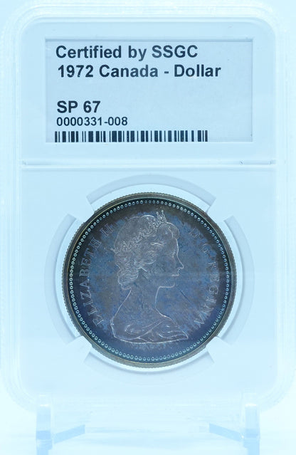 1972 DOLLAR CANADA – SP 67 – GRADED