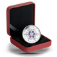 2010 1oz $20 - TANZANITE CRYSTAL SNOWFLAKE - FINE SILVER COIN